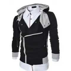 THE CLOTHING COMPANY - Chaqueta Hombre Algodon Perchado GNRC Cierre Lateral.