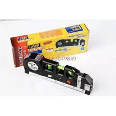 GENERICO - Nivel Laser Cinta Métrica Con 3 Burbujas Regla