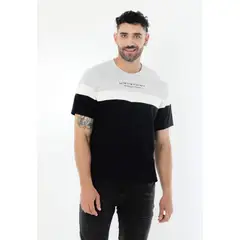 BELIFE - Camiseta Gris En Bloques Para Hombre