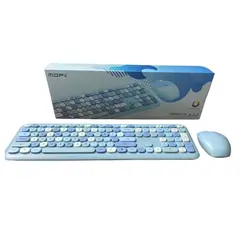 GENERICO - Combo Inalámbrico Teclado Y Mouse Mofii 666 2,4g Color Azul