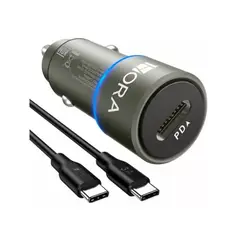 1 HORA - Turbo Cargador Tipo C Para Auto Cigarrera 12v-24v Gar156