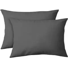 GENERICO - Forro protector para almohada impermeable 50x70 gris oscuro
