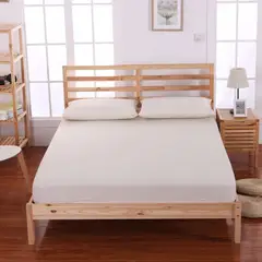 GENERICO - Sabana ajustable y 1 fundas cama sencillo blanca