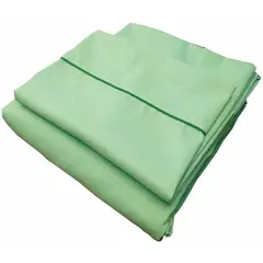 GENERICO - Sabana ajustable y 1 fundas cama sencillo verde menta 30 cms