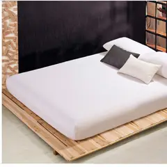GENERICO - Sabana ajustable y 2 fundas cama queen blanco 30 cms