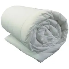 GENERICO - Edredón plumón cubrecama queen blanco sintético pastell