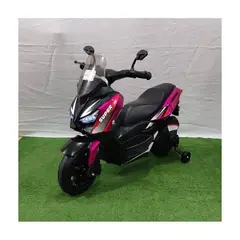 BEBESUNITA - Moto carro electrica montable recargable niños niñas 7 años rosado