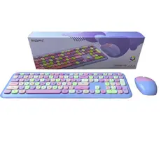 GENERICO - Combo Inalámbrico Teclado Y Mouse Mofii 666 2,4g Color Morado