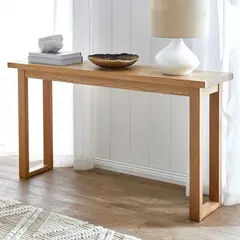 22 GRADOS DECORACION - Mesa Recibidor Hall 120x30cm Roble natural macizo