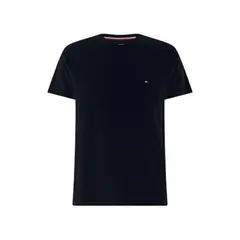 TOMMY HILFIGER - Camiseta Azul Oscuro Slim Fit Esencial Para Hombre