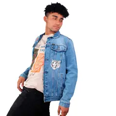 LEC LEE - Chaqueta En Denim Hombre indigo Claro