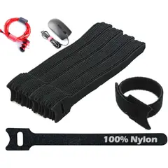 GENERICO - Organizador de cables cintas velcro 50 und reutilizables