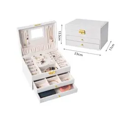 MIS ORGANIZADORES - Organizador Estuche de Joyas - Blanco