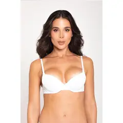 DIANE & GEORDI - Brassier Media Copa Microfibra 021252 - Blanco