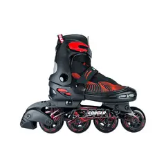 COUGAR - Patines En Linea Semiprofesionales MZS833LG M 34 Ajustables a 37 Rojo