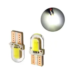 GENERICO - 2 bombillos luces led blanco cocuyos t10 carro moto tablero