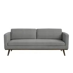 GENERICO - Sofa Eren 3 Puestos En Tela Lona Gris 200X080x090