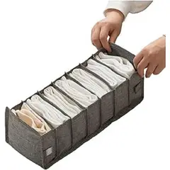 GENERICO - Caja De Almacenamiento Para Ropa 7 Divisiones