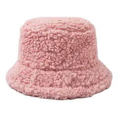 VELBROS - Gorro Pesquero Pescador Bucket Hat Sombrero Peluche Invierno - Rosa.