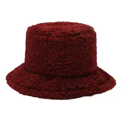 VELBROS - Gorro Pesquero Pescador Bucket Hat Sombrero Peluche Invierno - Cafe