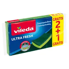 VILEDA - Esponja Ultra Fresh 3 unidades
