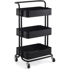 ONE PIXEL - Organizador Rectangular Multiusos 3 Niveles Estante Negro