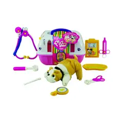 JUGUETELANDIA - MASCOTA EN CASITA Y SET VETERINARIO