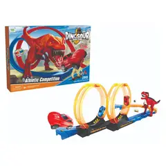 JUGUETELANDIA - PISTA MANUAL DINOSAURIO ATHLETIC CAJA