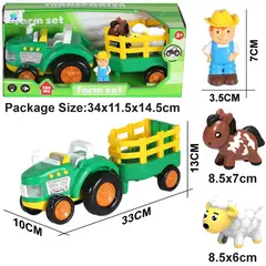 JUGUETELANDIA - Tractor Pilas Farm Set Luz Y Sonido Caja