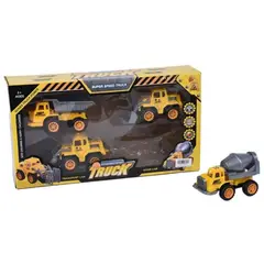 JUGUETELANDIA - Set Construccion Engineering Truck Caja X 4