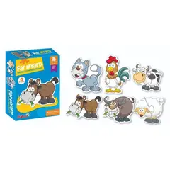 JUGUETELANDIA - ROMPECABEZAS ANIMALES DE LA GRANJA CAJA