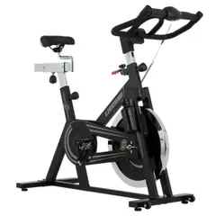 SPORT FITNESS - Bicicleta Spinning Livorno WT92 18Kg Negro-Gris