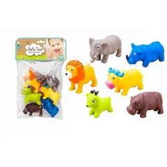 JUGUETELANDIA - ANIMALES SALVAJES CHILLONES X 6 BOLSA