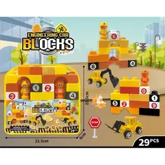 JUGUETELANDIA - Juego De Bloques Engineering 29 Piezas Estuche Vinilo