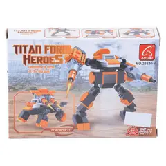JUGUETELANDIA - ROBOT TITAN 2 EN 1 BLOQUES 58 PIEZAS CAJA