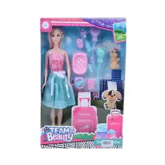 JUGUETELANDIA - MUÑECA FLACA BEAUTY CAJA PARA NIÑA