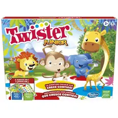 HASBRO - Juego Twister Junior 2 Juegos En 1