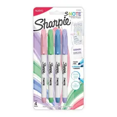 SHARPIE - Resaltador Marcador S Note Pastel X4
