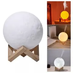 ZHOPI CO - Lampara humidificador difusor luna 3d colores base madera