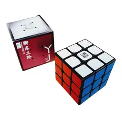 YJ - Cubo Rubik 3x3 Yulong Magnetico Negro Moyu Speedcube