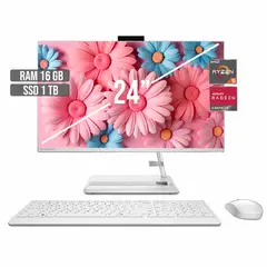 LENOVO - TODO EN UNO AIO 3 AMD RYZEN 5-7430U SSD 1TB RAM 16GB LED 24" FHD