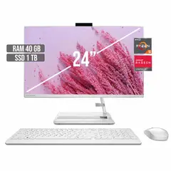 LENOVO - TODO EN UNO AIO 3 AMD RYZEN 5-7430U SSD 1TB RAM 40GB LED 24" FHD