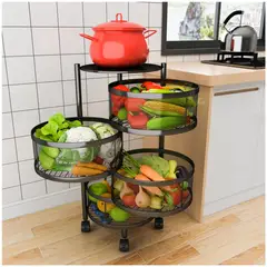 ONE PIXEL - Organizador Estante De Almacenamiento De Cocina Giratorio Verduras