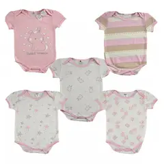 MUNDO BEBE - Bodies Mamelucos body Bebe Niña X 5und.