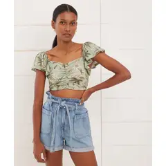 SEVEN SEVEN - Camiseta Para Mujer Manga Corta Color Verde Claro Marca #28095172