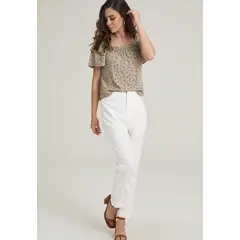 RAGGED - Pantalon Sabana Blanco