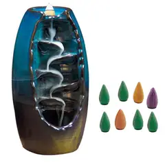 DAYOSHOP - Cascada Quemador Incienso Armonia + Cono De Incienso 0314