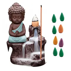 DAYOSHOP - Buda Om Quemador Incienso Sabiduria+ Cono De Incienso 0324