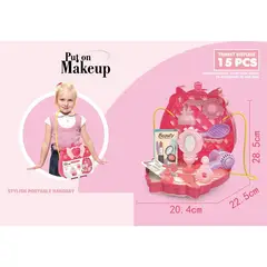 JUGUETELANDIA - Set Belleza Beauty 15 Piezas Bolso