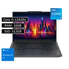 LENOVO - PORTATIL ThinkPad E14 Intel Core i5-13420U RAM16GB SSD 512GB14 Win11 PRO